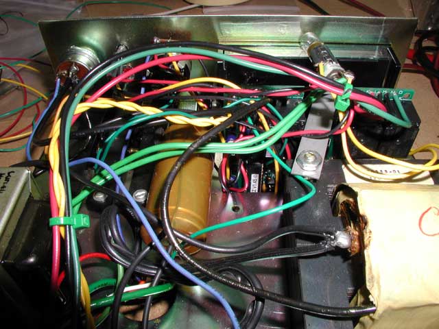 Inside view of control box
