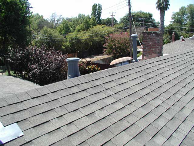 Looking over roof to south west