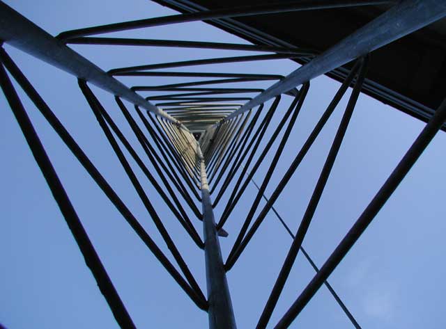 Looking up the tower